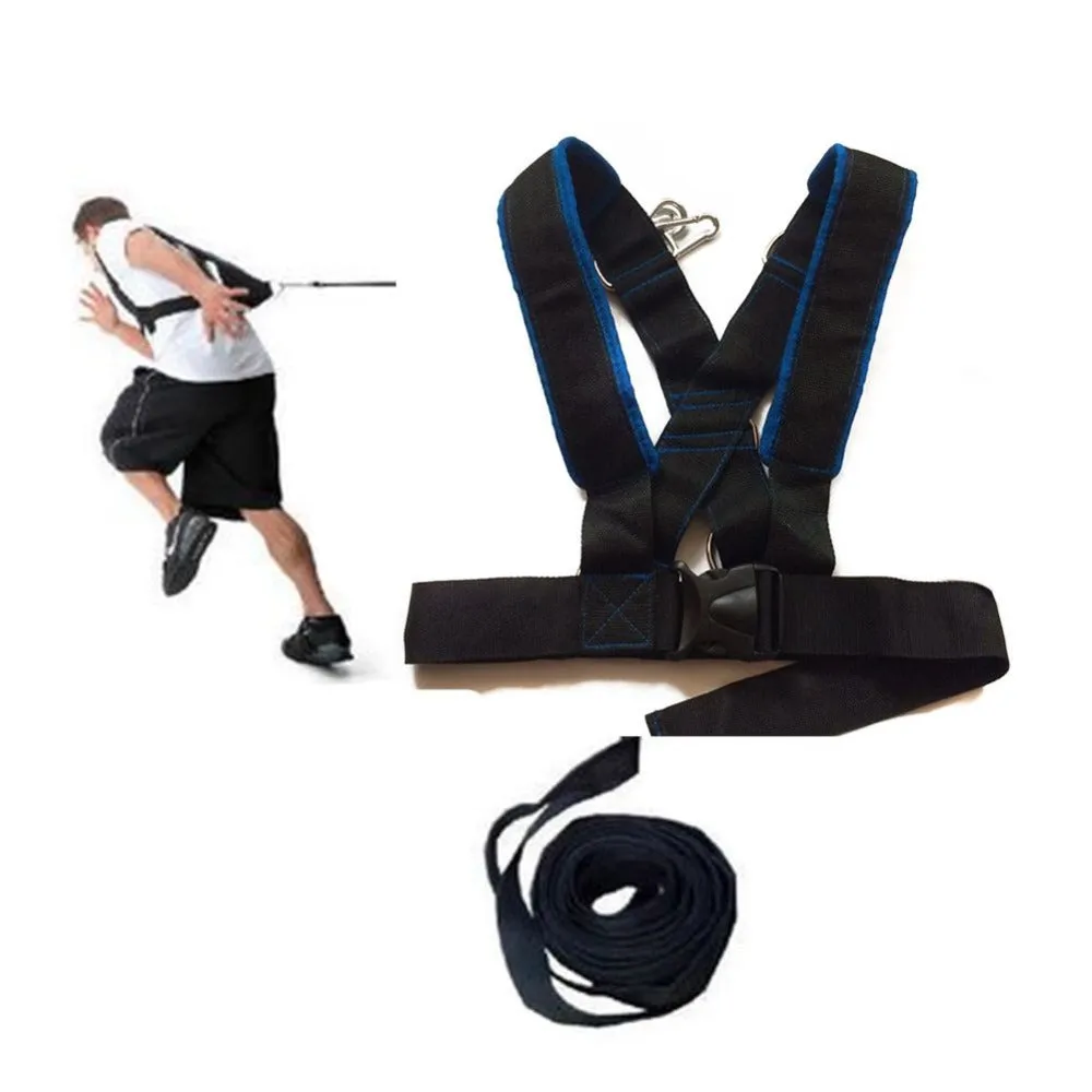 Weighted Sled Shoulder Harness Training Set for CrossFit, Bodybuilding, Speed, Power, Sports