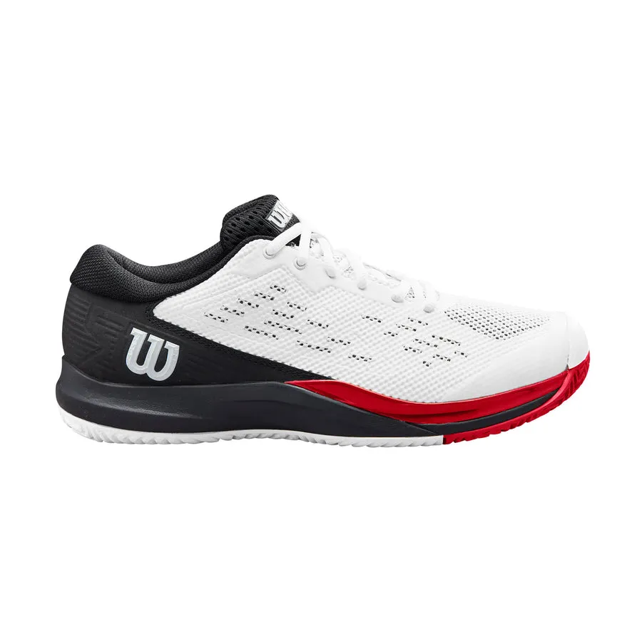 Wilson Men's Rush Pro Ace WIDE (White/Black/Poppy)