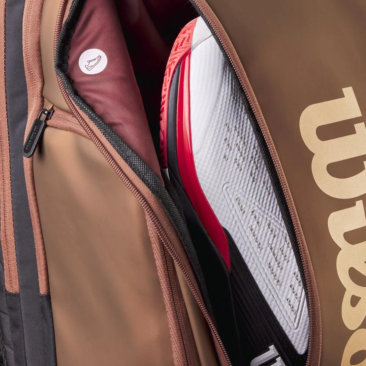 Wilson Pro Staff v14 Super Tour Backpack Racquet Bag (Bronze)