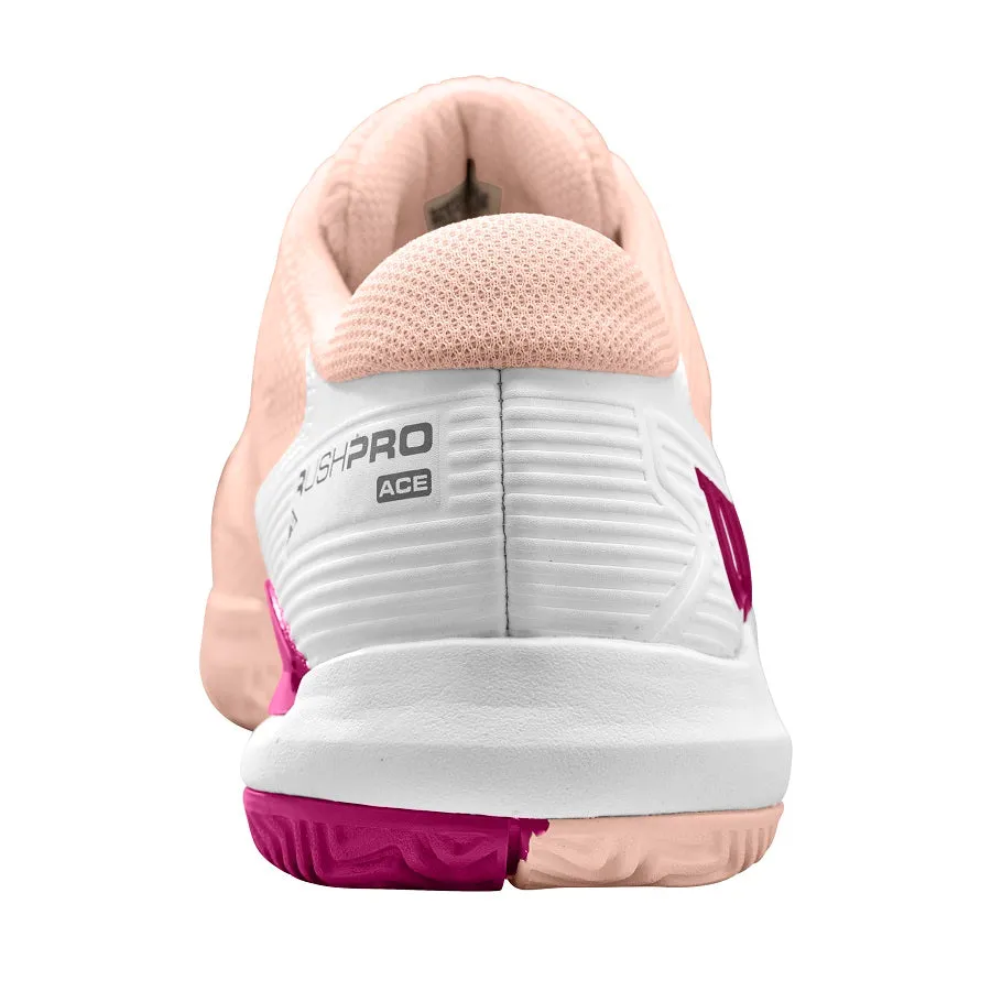Wilson Women's Rush Pro Ace (Scallop/White) WIDE