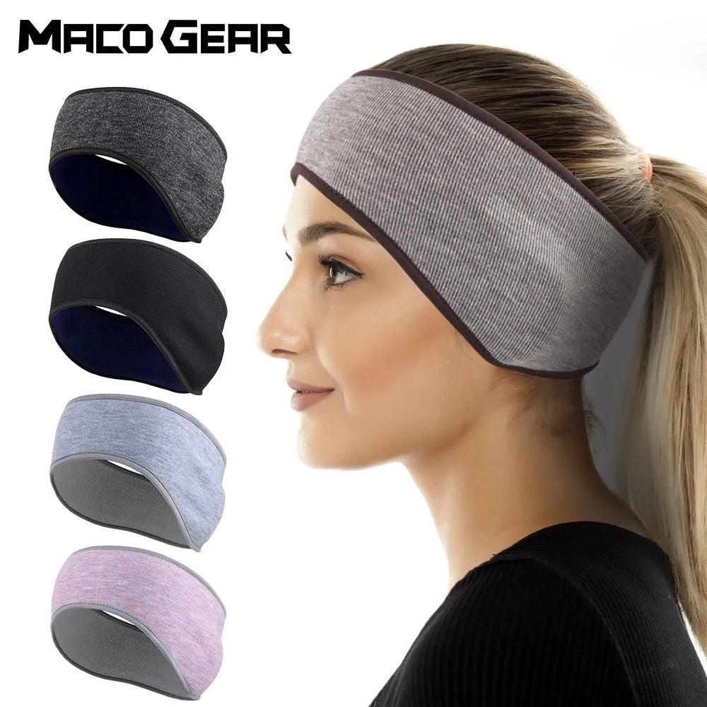 Winter Sport Sweatband, Warm Headband Thermal Fleece