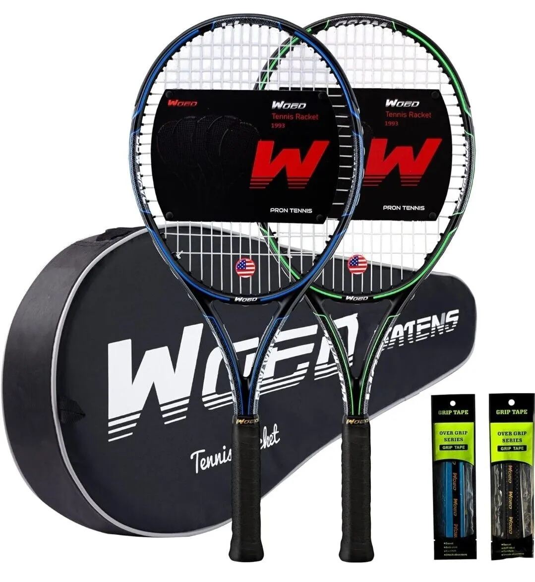 WOED BATENS Adult 2 Player Tennis Racket Perfect for Beginner and Professiona...