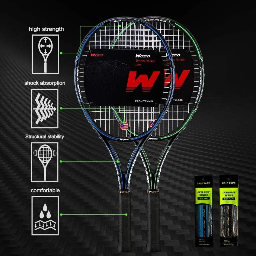 WOED BATENS Adult 2 Player Tennis Racket Perfect for Beginner and Professiona...