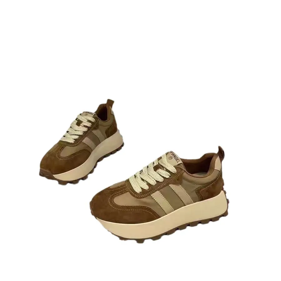 Women Thick Bottom Color Matching All-matching Casual Sports Dad Shoes