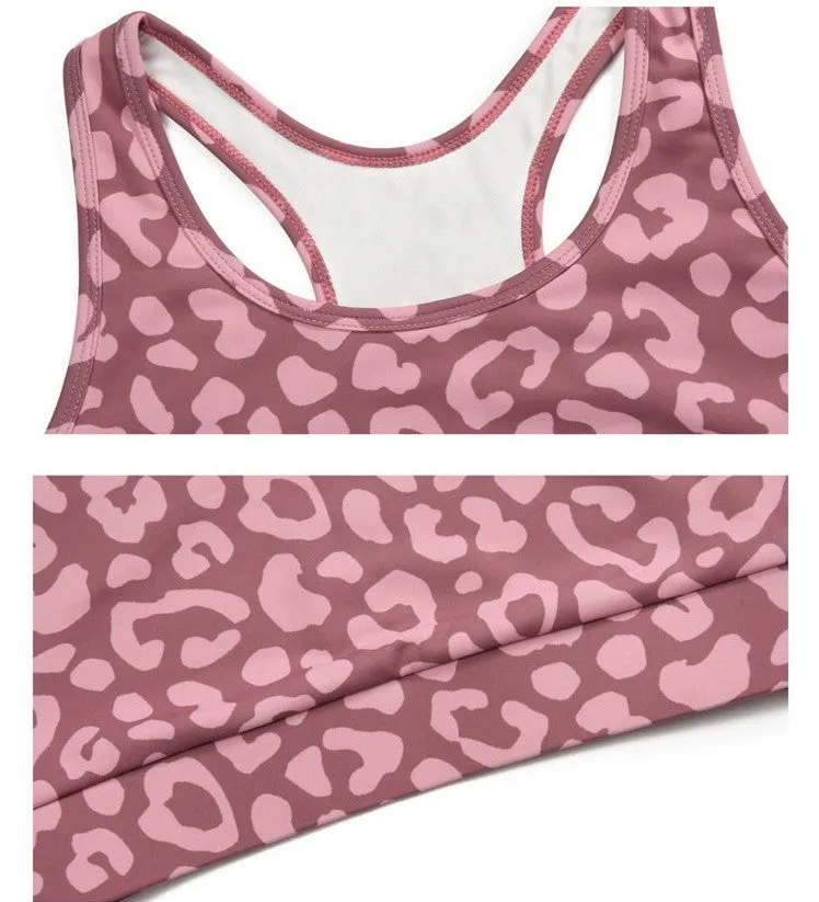 Workout Leggings Sports Leopard Suits Yoga Set Women trendy