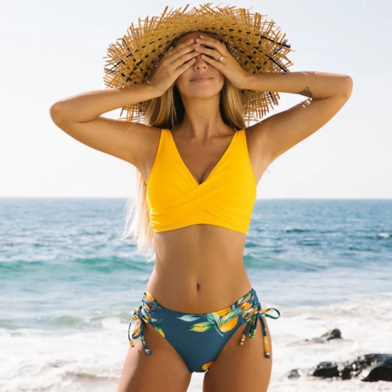 Yellow Bikini Swimsuit For Women trendy
