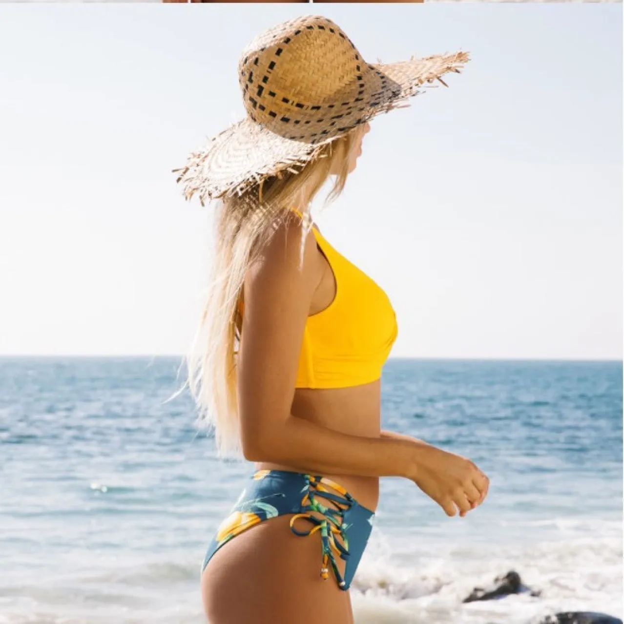 Yellow Bikini Swimsuit For Women trendy