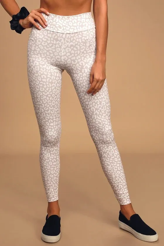 Yoga Fitness Female Leopard Print High Elastic Fitness Sports Suit trendy