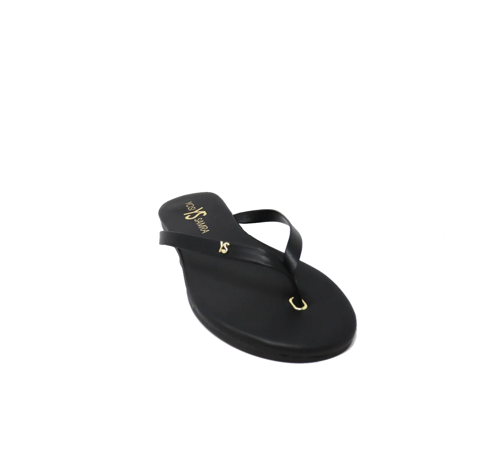 Yosi Samra Rivington Leather Flip Flop - Black