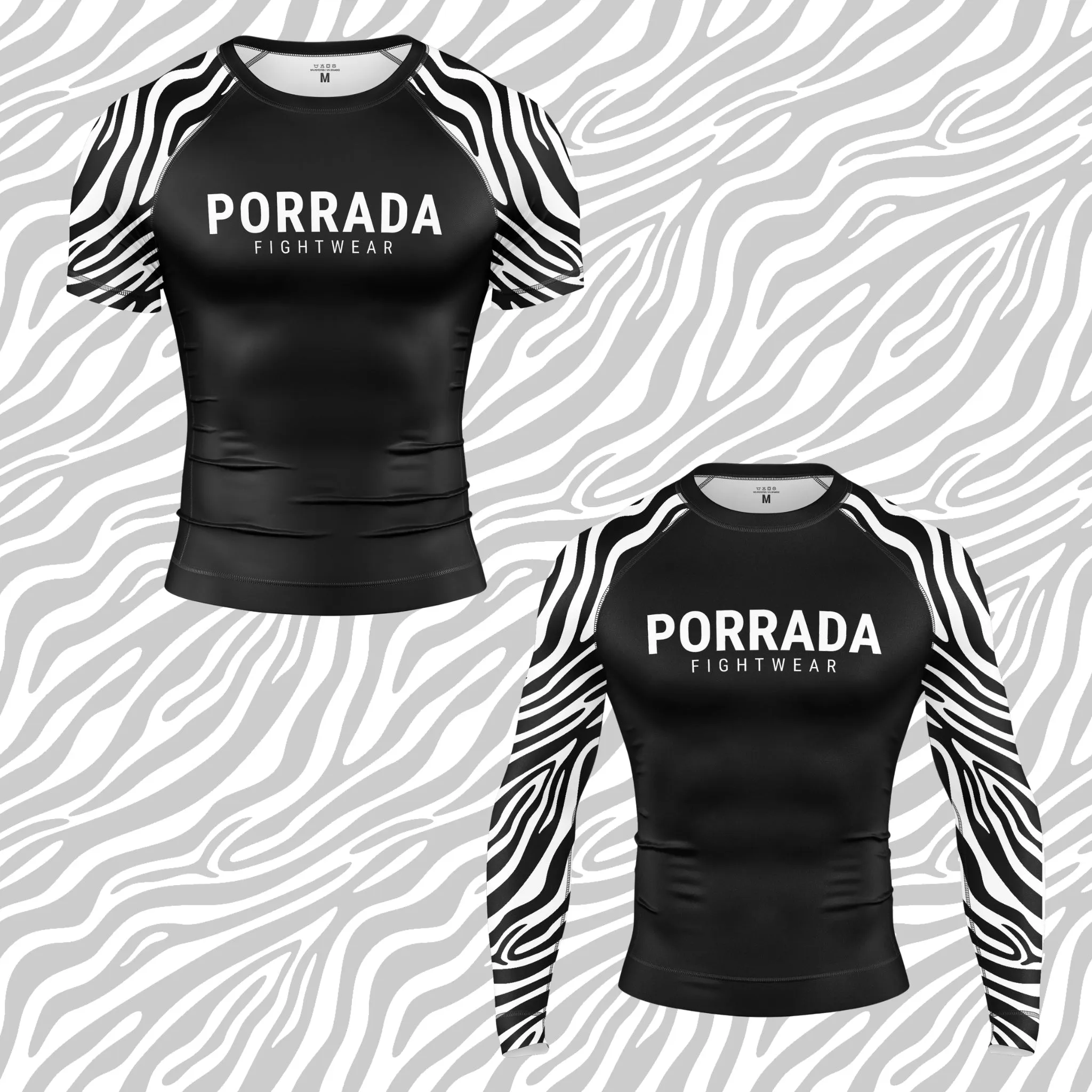 ZEBRA RASH GUARD