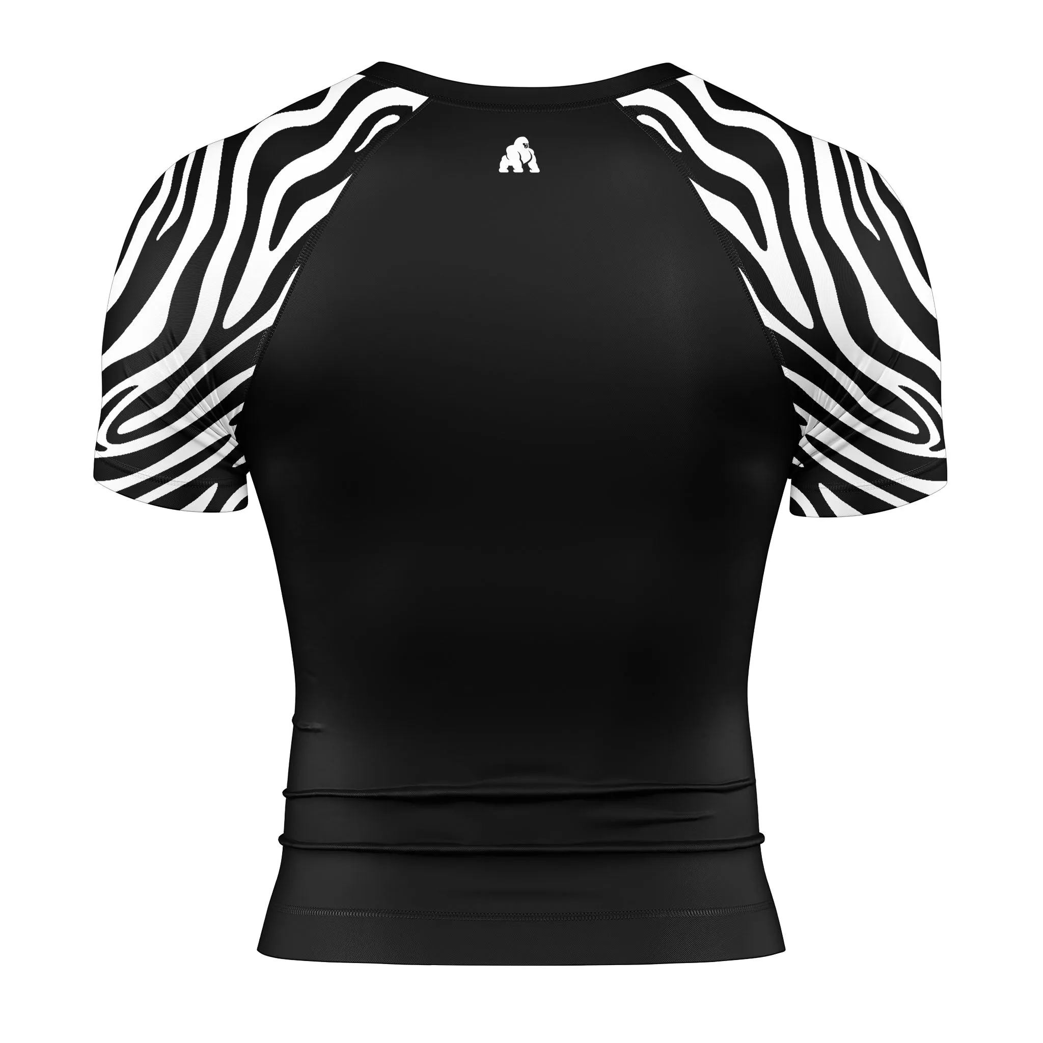 ZEBRA SHORT SLEEVE RASH GUARD