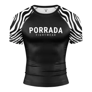ZEBRA SHORT SLEEVE RASH GUARD